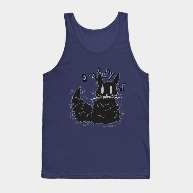 Scaredy Cat version 2.0 Tank Top by TheNeutralDragon